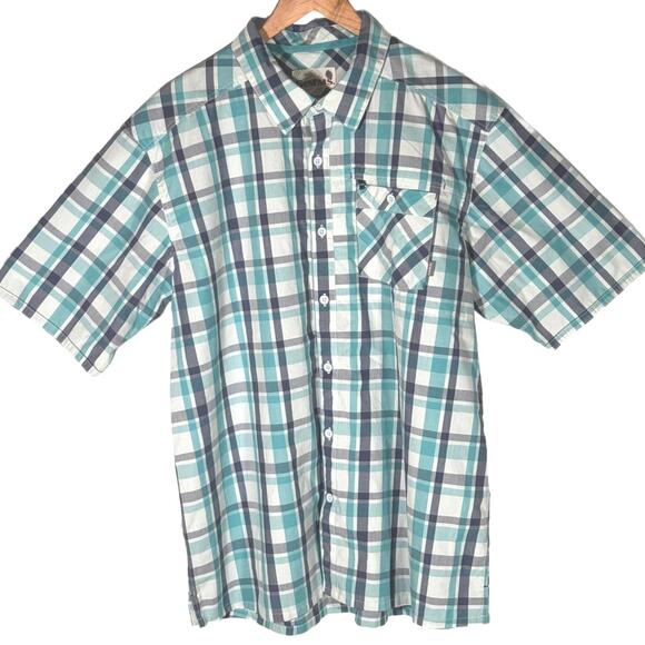 Simms Other - Simms Shirt Men's XXL Short Sleeve Wicking Blend Plaid  UPF 30‎ Fishing Camping